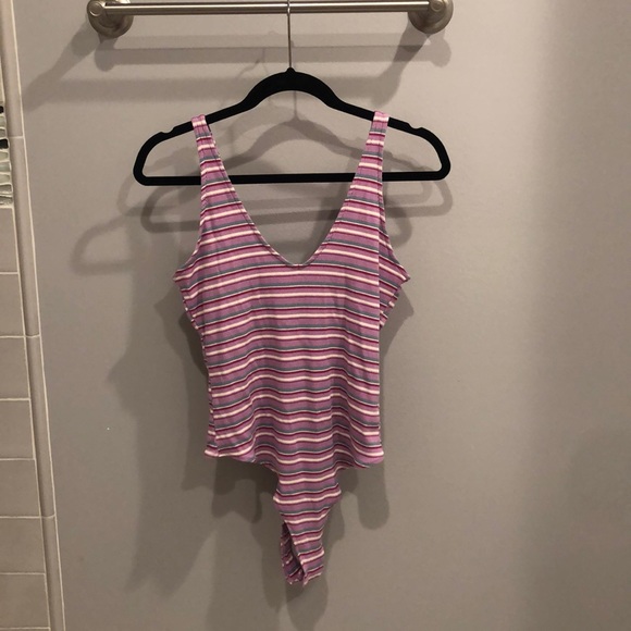 Wild Fable Striped Bodysuit - Picture 1 of 3